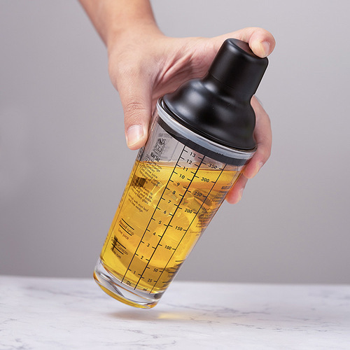 400ml Stainless Steel Glass Measuring Cup Cocktail Shaker Milk Tea Cocktail Shaker
