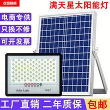 太阳能投光灯一拖二天黑自动亮家用户外庭院灯防水新农村照明路灯