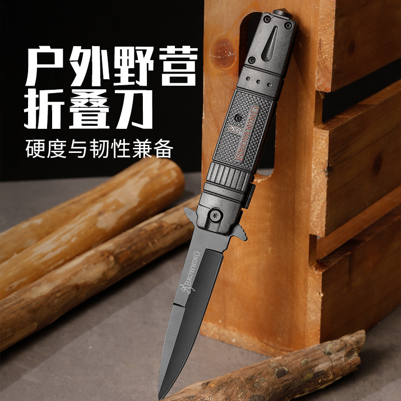 户外轻巧便携折叠刀野营求生锋利小刀厨房水果刀具多功能不锈钢