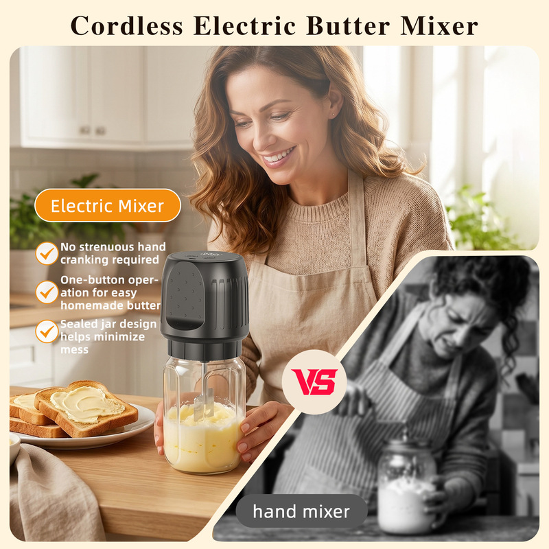 Electric Butter Mixer, Amazon's Best-Selling One-Touch Butter Maker, High-Speed Household Electric Butter Mixer Electric Butter Mixer, Amazon's Best-Selling One-Touch Butter Maker, High-Speed Household Electric Butter Mixer