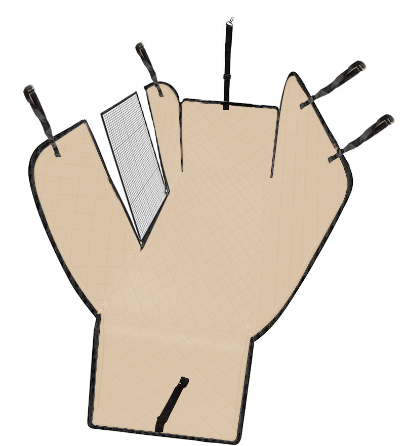 메쉬 통풍 베이지 퀼트면 (지퍼)