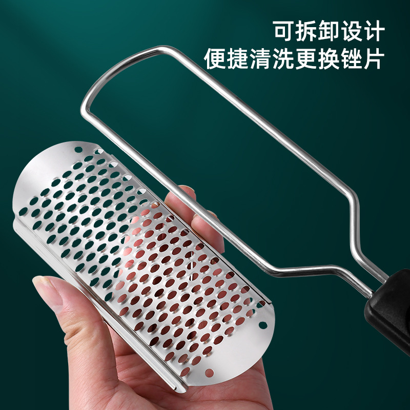跨境搓腳神器去死皮不鏽鋼腳板搓磨腳皮老繭腳板挫修腳工具