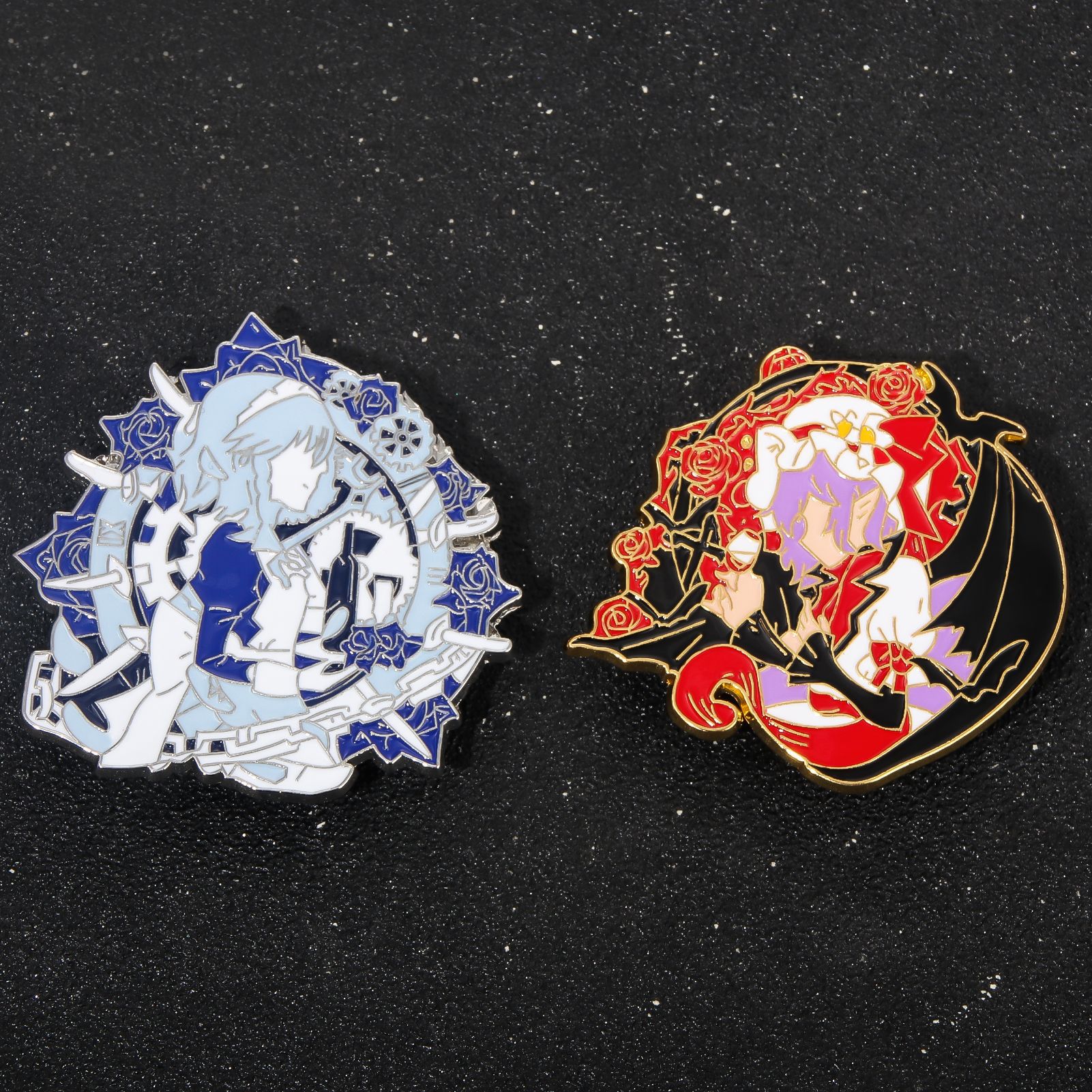 Oriental project enamel brooch eight clouds purple figure badge fantasy township 17 years old purple mother fjdjqiweiop