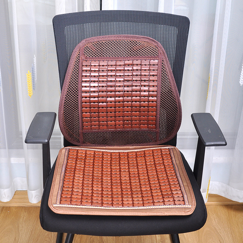夏のマージャンの冷たい席のクッションの背もたれの竹の椅子はコンピュータの椅子を敷きます。