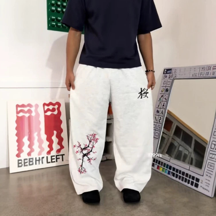 Y2K Street Style American Hot Girl Hip-Hop Cross-Border Sports Font Print Dance Pants Versatile Skims Long Pants