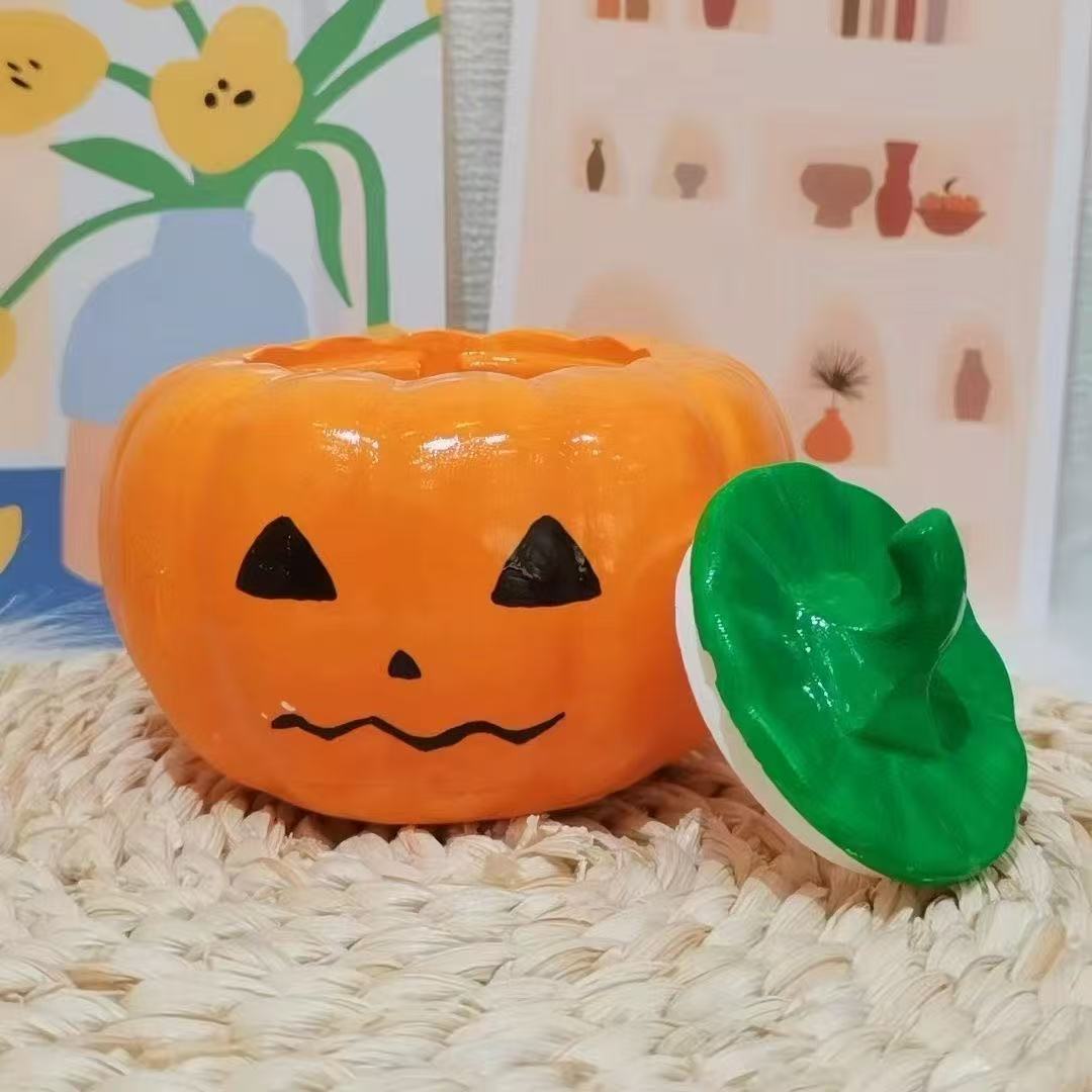 Frasco de Almacenamiento de Calabaza de Yeso en Blanco DIY para Pintar