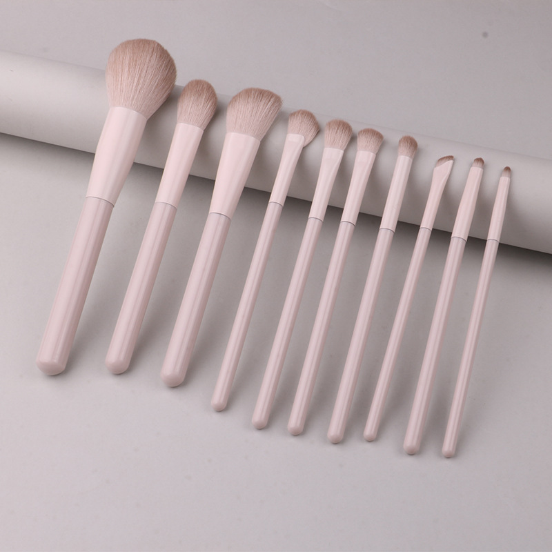 Pink Peach Makeup Brush Set Eye Shadow Blush Reparación de la apariencia de la sombra de la nariz concelador principiante conjunto completo de cepillo novato