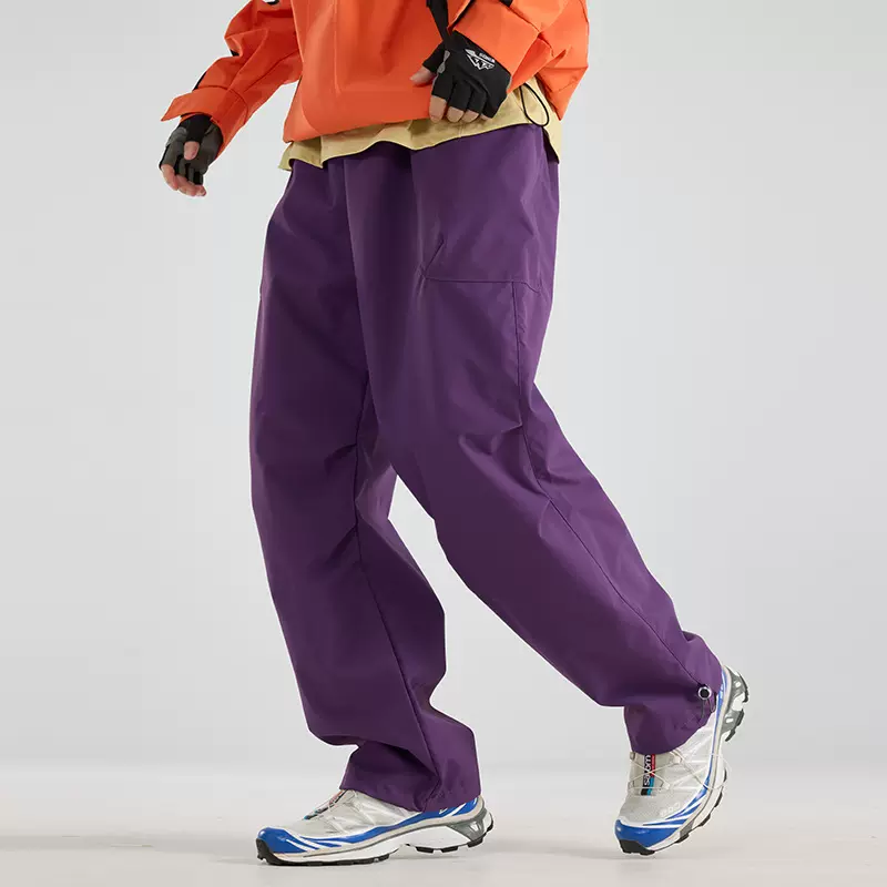 冲锋裤男女同款三合一防水冬季户外抓绒加厚保暖滑雪服露营登山裤