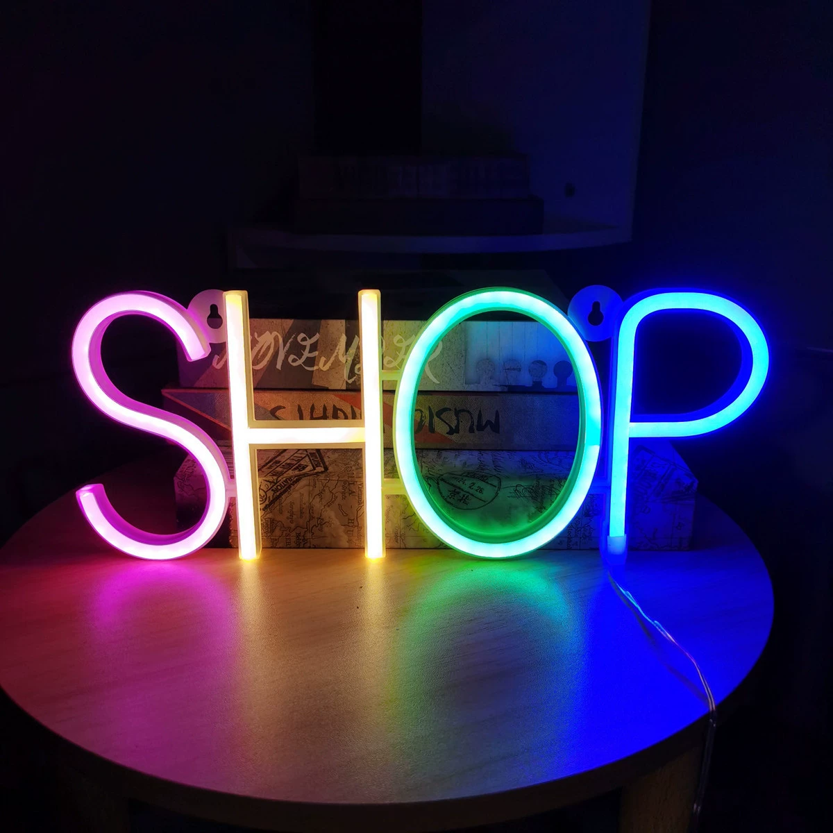 Неоновый подвесной фонарь LEDSHOP в форме, настенный, цветной, атмосферная подсветка для фестивалей, вечеринок, фоновое оформление бара и комнаты
