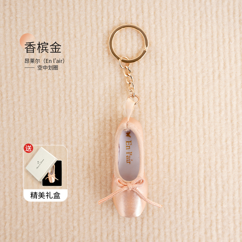 Zapatos de ballet colgante arte llavero zapatos de punta hechos a mano llavero lindo regalo creativo