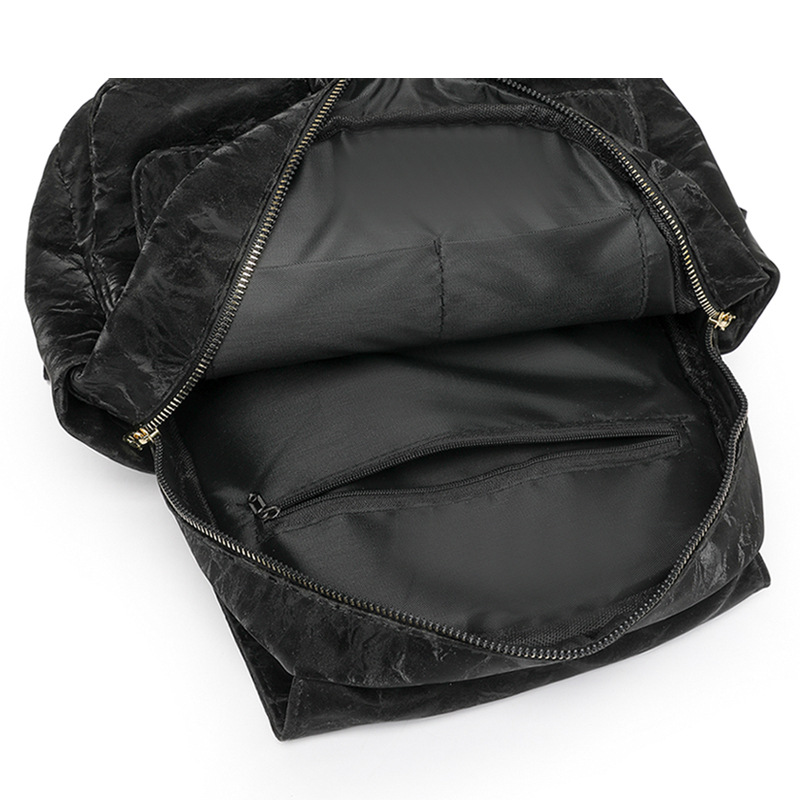 2024 invierno nuevo estilo coreano mochila para mujer moda casual color sólido mochila escolar para estudiantes de gran capacidad mochila de viaje