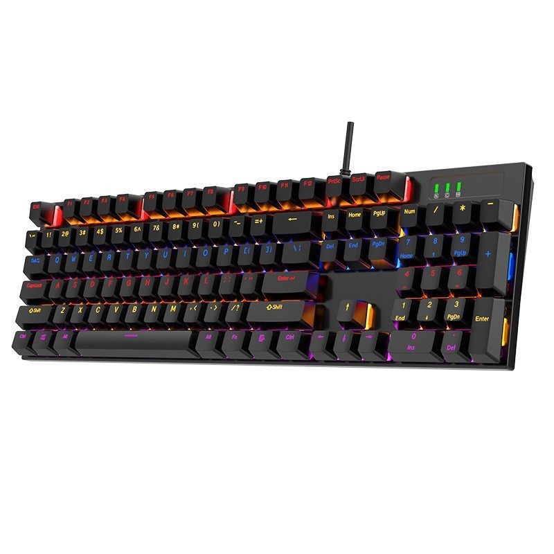 K104 キープラグキーボードメカニカルキーボード金属カバー緑軸コンピュータデスクトップオフィス e スポーツゲームキーボード|undefined