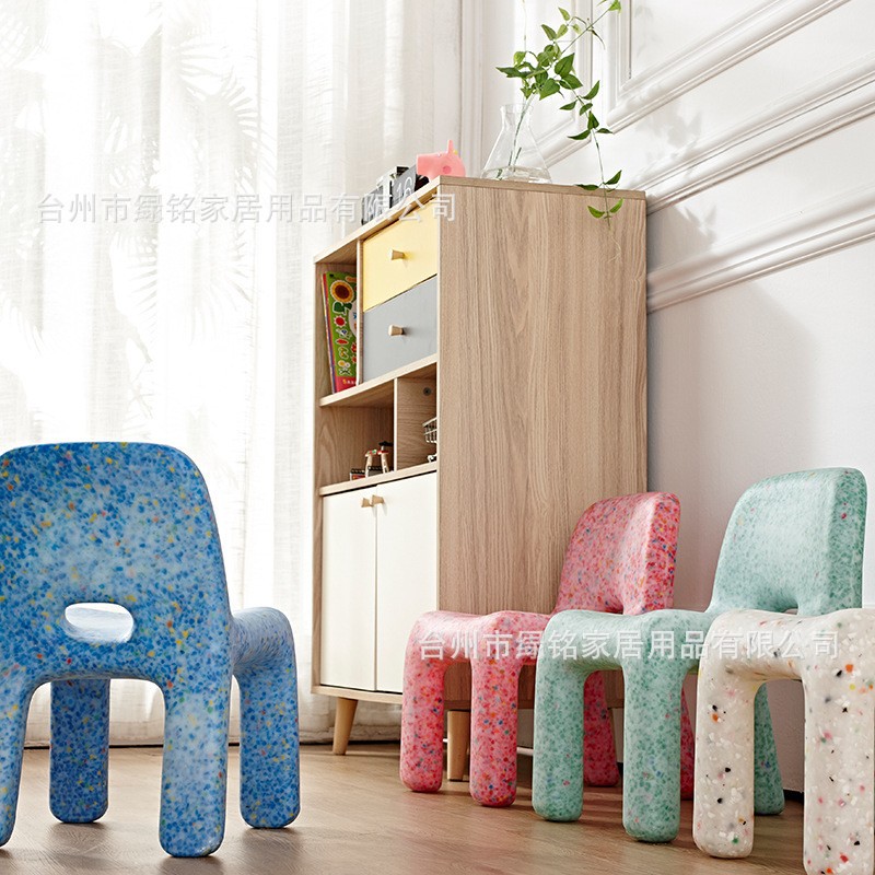 Fashionable Internet Popular Children's Backrest Chair Household Non-Slip Chair Household Plastic Stool Kindergarten Baby Stool