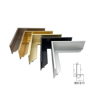 Ruixin Edge Strip Aluminum Alloy Photo Frame Thin Edge Picture Frame Frame Strip Metal Photo Frame Photo Frame Line Slitting Wholesale