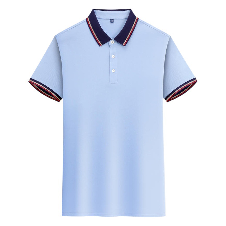 Work Clothes Polo Shirts Custom Short-Sleeved Work Clothes Custom Logo T-Shirts Lapel Group Cultural Shirts Factory Wear Printed with Embroidered Words