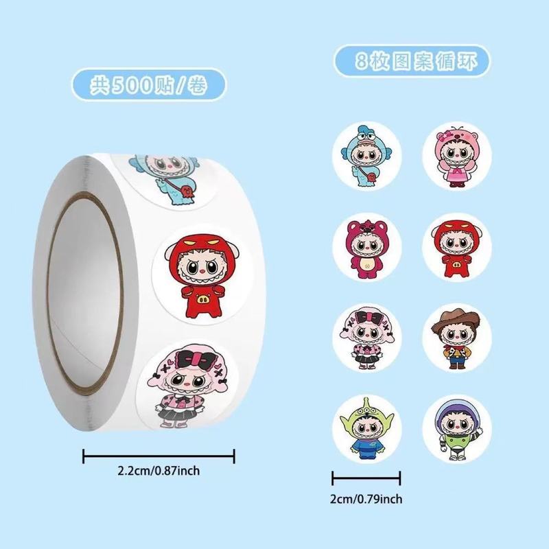 爆型labubu漫画シール布かわいいマトラ周辺の手帳には高颜値装飾シールが必要です|undefined