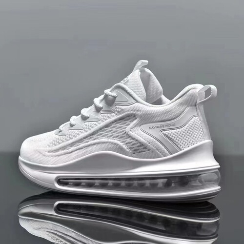 Men's shoes, running air-cushion shoes, spring and autumn new trends, fly-knit breathable soft-soled men's casual shoes, cross-border sports shoes