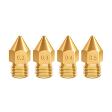 3D打印机配件1.75MM MK8 黄铜喷嘴挤出机打印头喷头 13*6mm