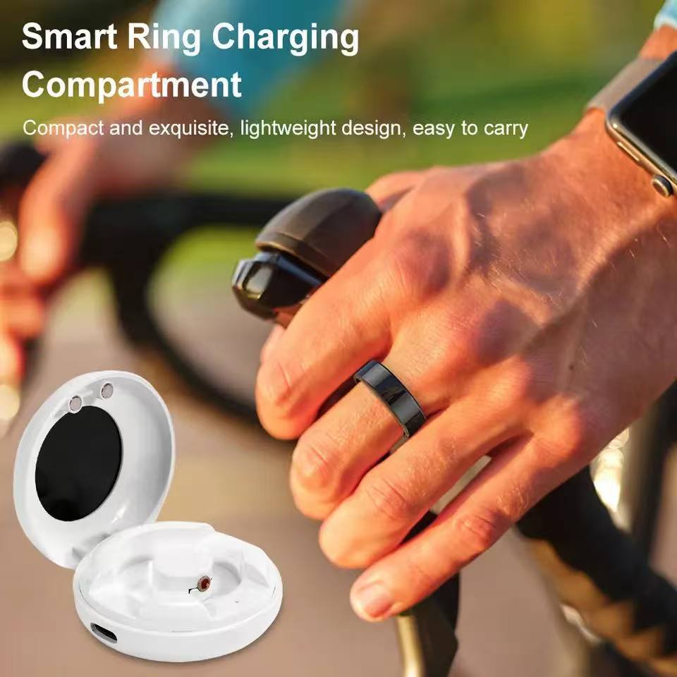 Anillo de salud inteligente con succión magnética Almacén de carga rápida Anillo inteligente Anillo inteligente Anillo de frecuencia cardíaca Almacén de carga