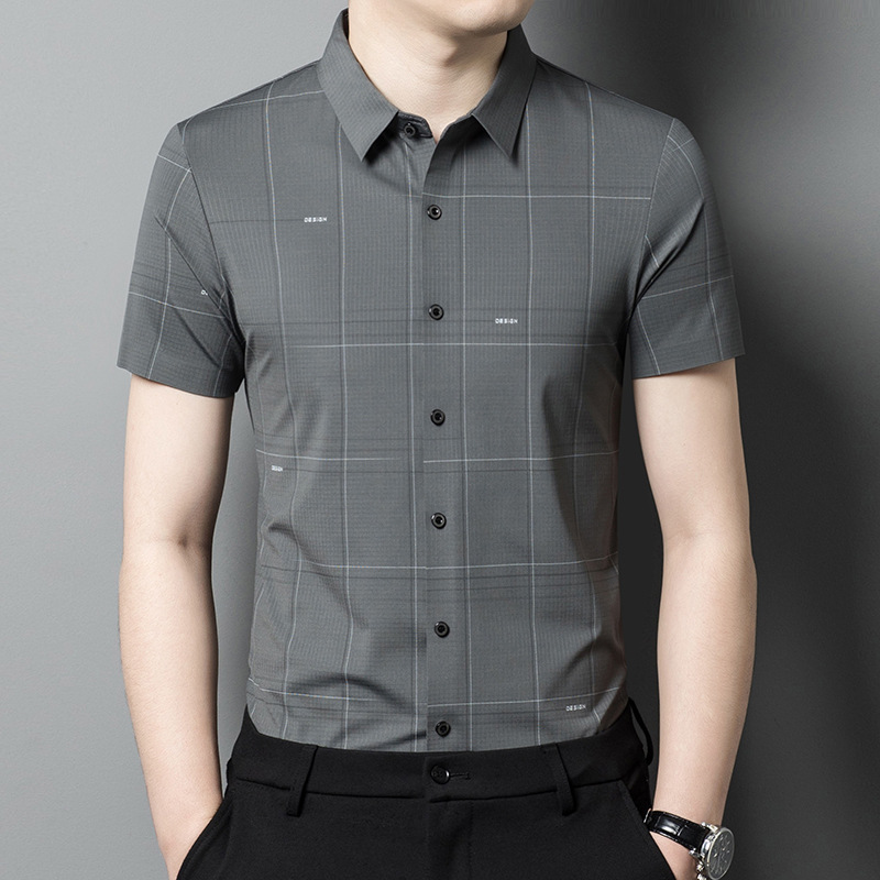 Fashionable elastic breathable shirt for leisure