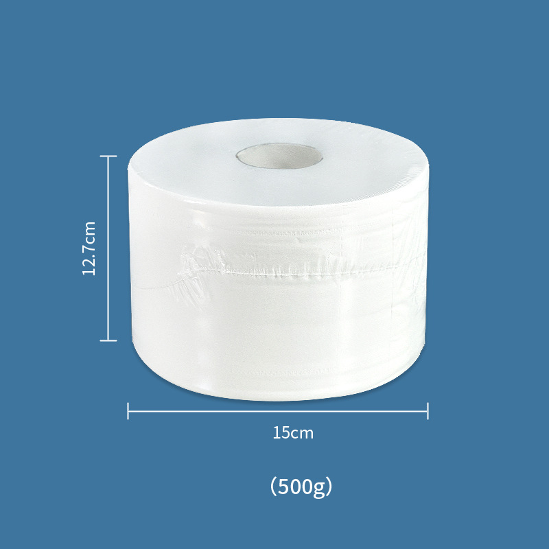 12 platos de papel de bombeo central, inodoro comercial, rollo de papel grande, caja completa al por mayor, papel higiénico de extracción central de dos pisos
