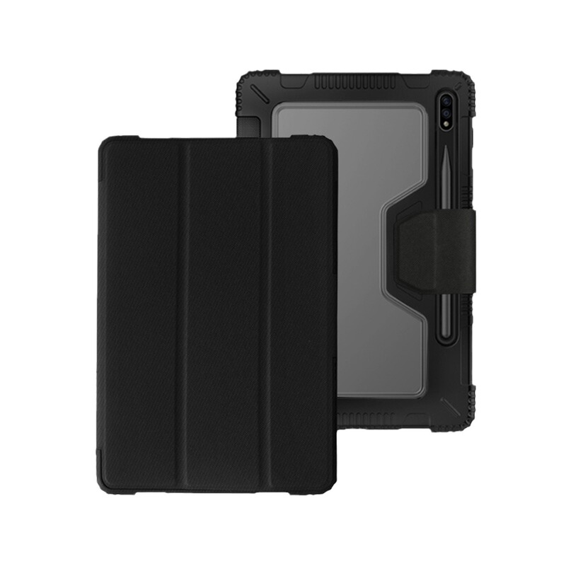 Galaxytabs7 Tablet Magnetic Protective Case S811 with Pen Slot Protective Shell Stand Full Edge Protection
