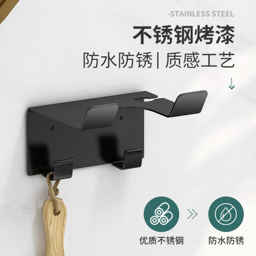 Stainless steel hair dryer stand for bathroom without drilling hair dryer holder for bathroom electric hair dryer stand hotel hair dryer holder