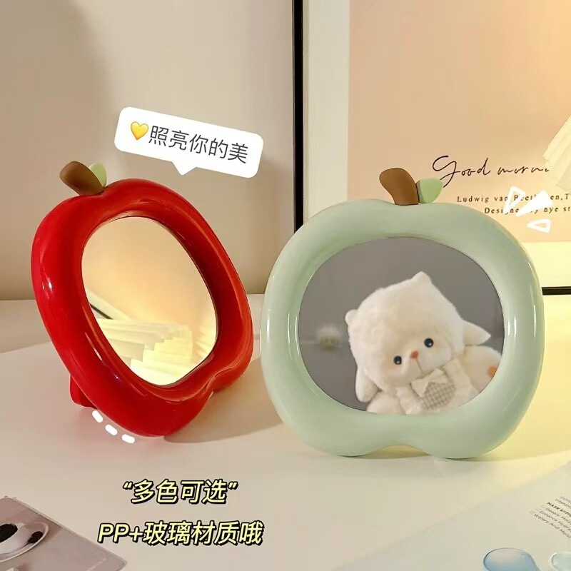 果物化粧鏡学生寮かわいい携帯鏡オフィスデスクトップ家庭用化粧鏡|undefined