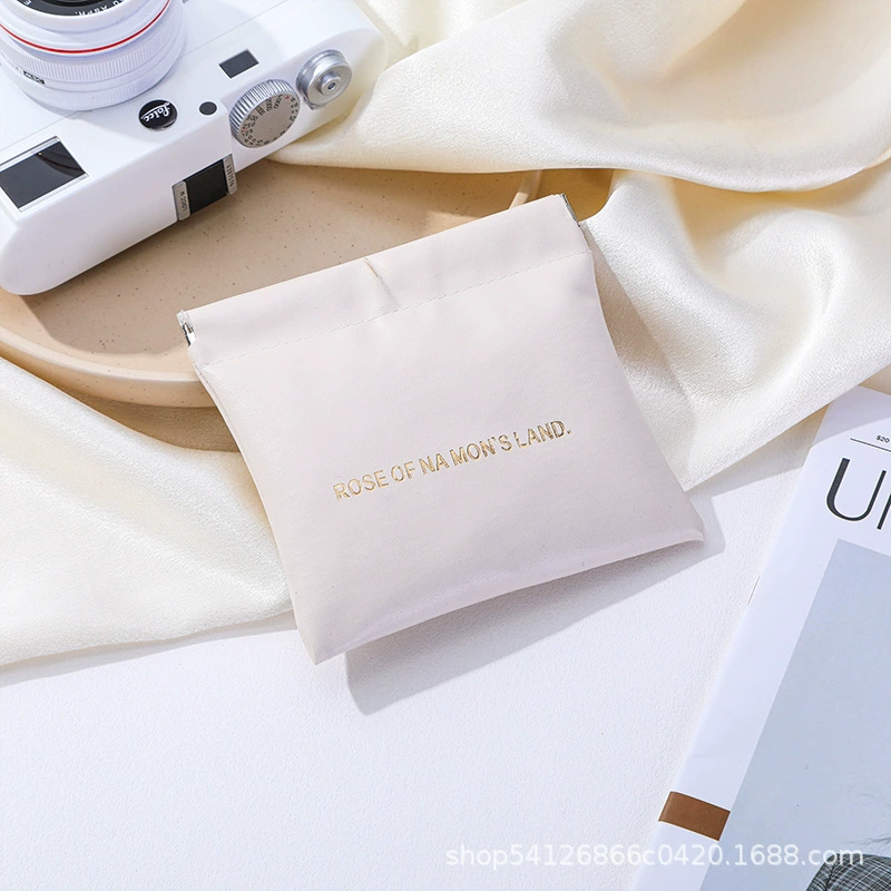 Хлопковый(?) polyurethane storage bag organizer for headphones & cosmetics