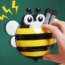 富尼ct-908多色小蜜蜂磁性收纳盒笔筒卡通可挂可吸式白板笔筒笔盒