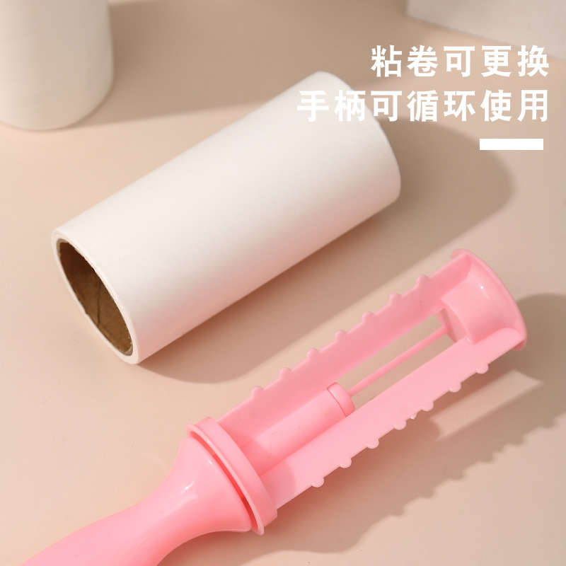 Suministros para mascotas Amazon nuevo rodillo de papel pegajoso para mascotas gato perro Dispositivo de adherencia del pelo Dispositivo de depilación portátil Dispositivo de adherencia del cabello al por mayor