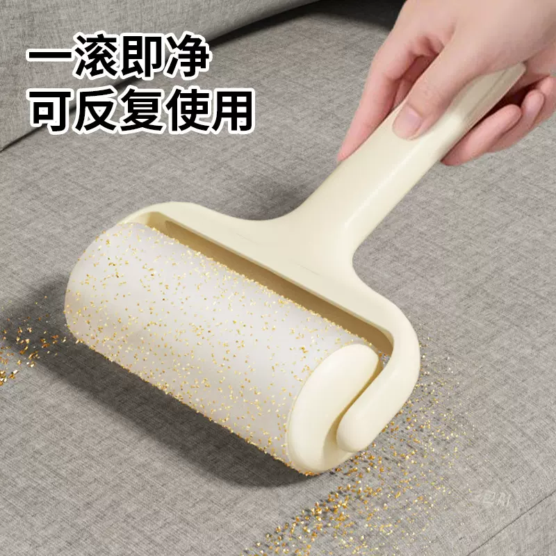 粘毛器滚筒水洗大号吸毛器滚刷衣物毛刷衣服粘尘纸宠物除毛器狗毛