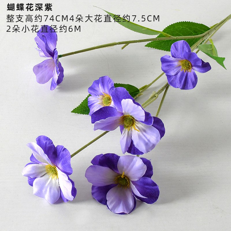 Flores artificiales moradas para bodas, estilo Monet, arreglos florales para el suelo del salón de bodas, flores de seda morado claro.