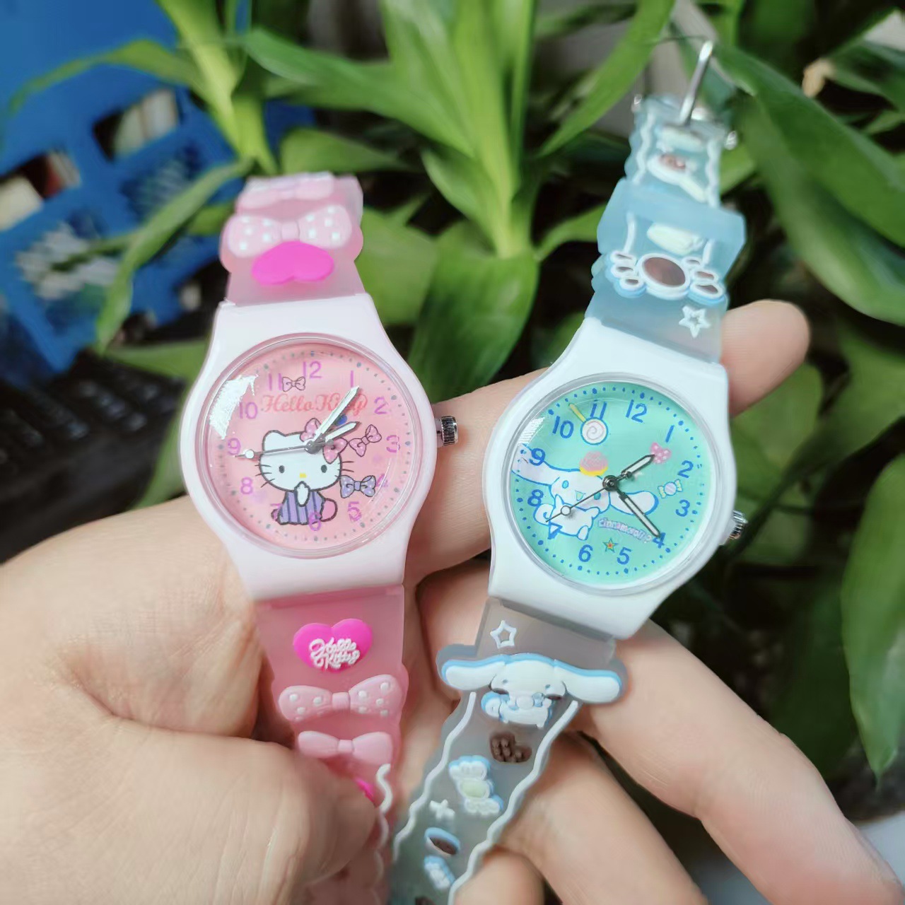 New Cute Cartoon Children's Watch Jelly Sanrio Primary School Watch Quartz Watch Boys and Girls Gift