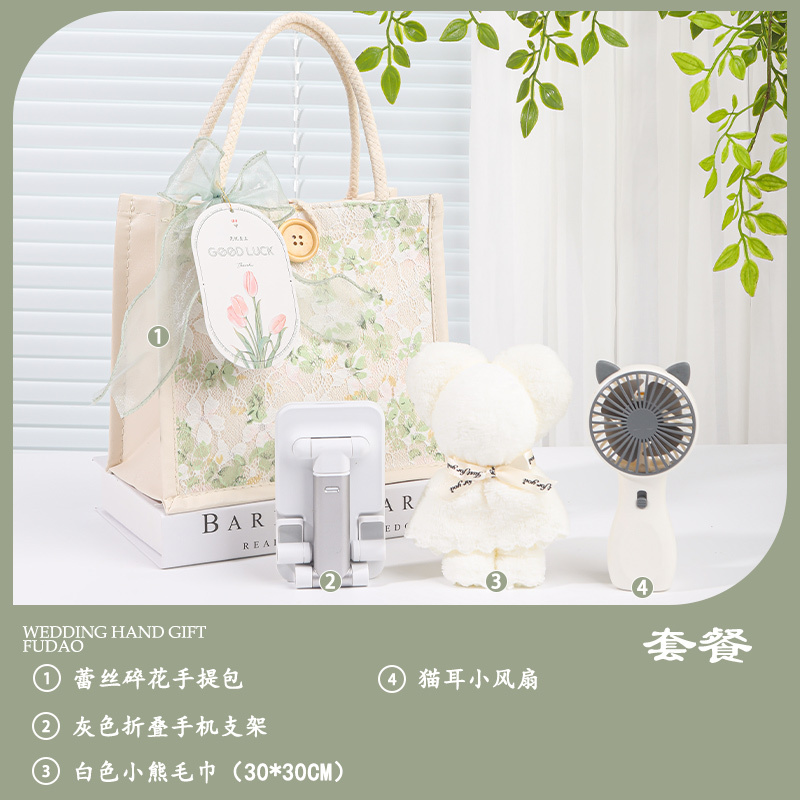 实用伴手礼小礼品公司开业团建活动生日周岁结婚满月手提袋可印LO|undefined