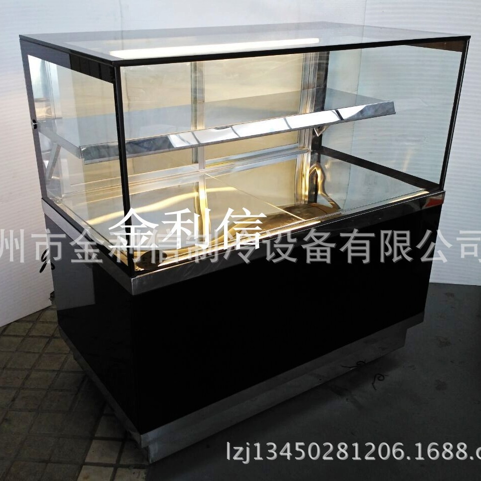 一米二长黑色直角金利信牌蛋挞保温展示柜绿豆饼柜热酥柜商用