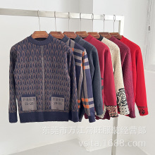 中老年女装秋冬毛衣库存妈妈装打底衫女式套头衫夜市爆款地摊批发
