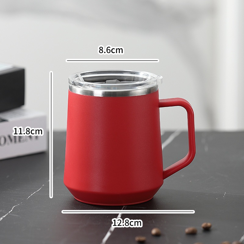 Tendencia creativa aislamiento de doble capa 304 acero inoxidable taza de oficina taza de hogar de oficina perezosa personalizada