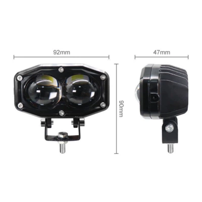 Motorcycle headlights, headlights for electric vehicles, yellow-white dual-light