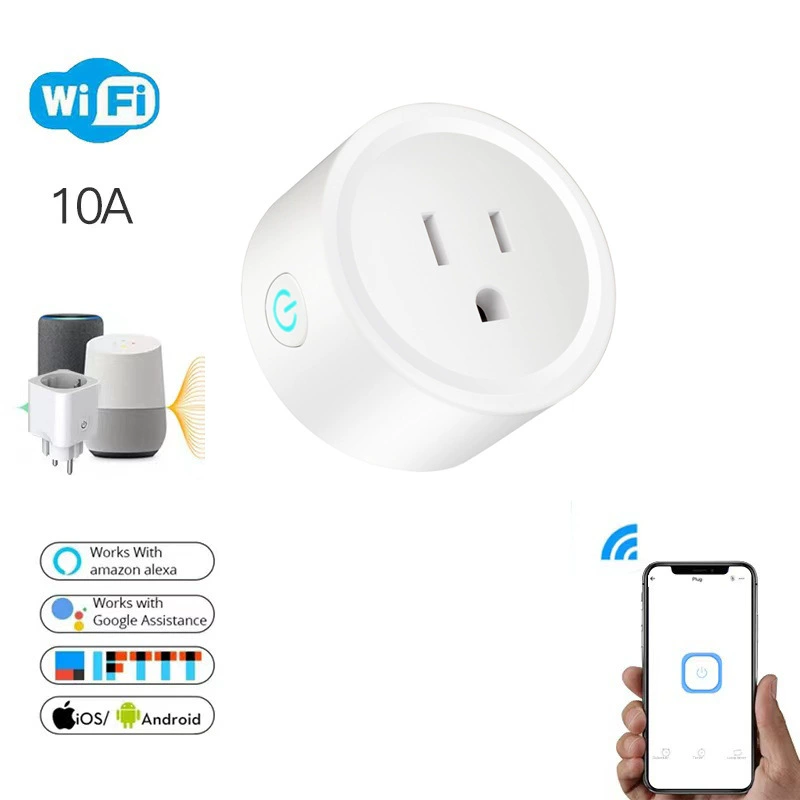 Yimiwei Intelligent Home U.S. Merit 10AWIFI socket Alexa socket mobile app remote timing socket