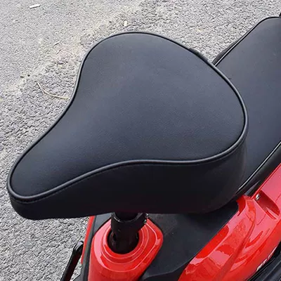 Electric Car Cushion Cover Motorcycle Cushion Cover Scooter Battery Car Seat Cover Waterproof Leather Rear Seat Cushion Universal (Motorcycle cushion) - pointed-front-single-seat-black-original-leather