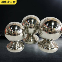 厂家直销不锈钢连体球圆形底座空心圆球楼梯扶手栏杆装饰配件