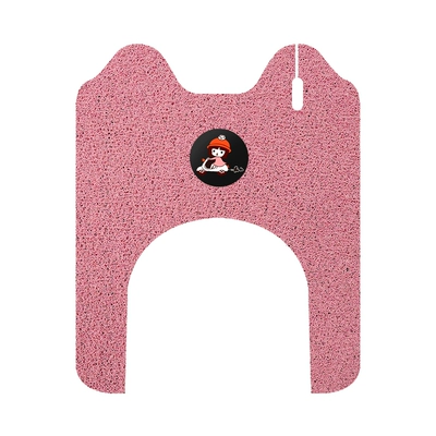mat: Electric vehicle foot mat - emma-happy-cq700-foot-mats-pink-small-motorcycle-free-velcro