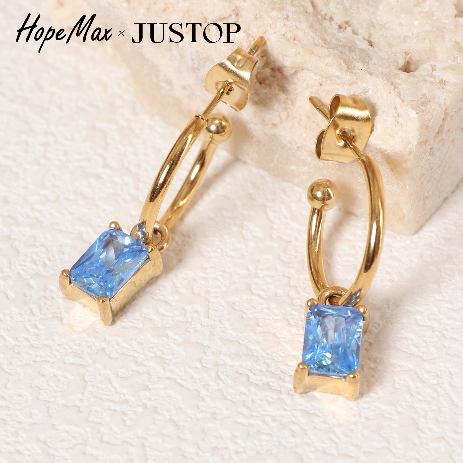 JUSTOP Fashionable earrings stainless steel