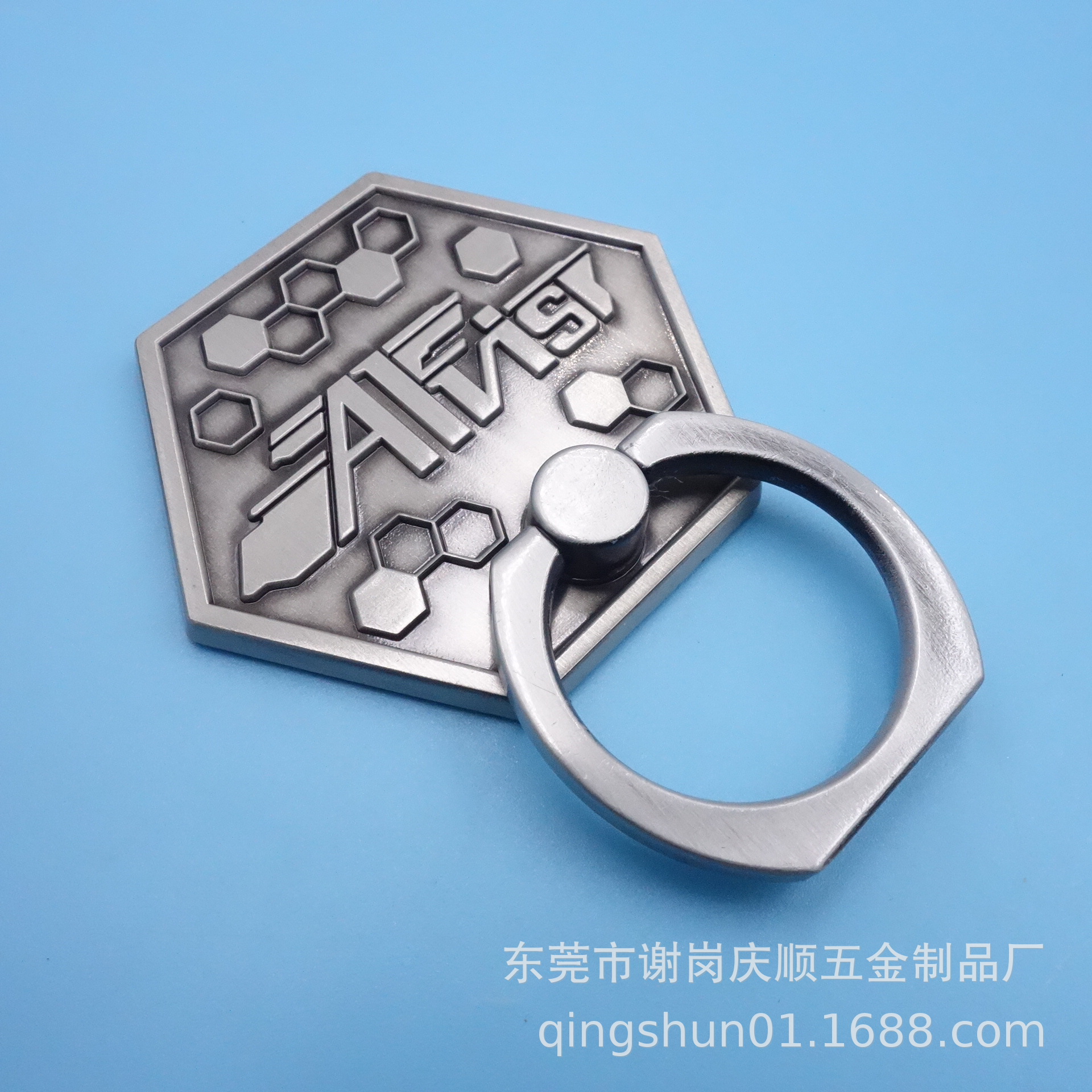 Manufacturers supply mobile phone jewelry finger ring bracket zinc alloy concave-convex multi-deformation plated ancient mobile phone ring buckle