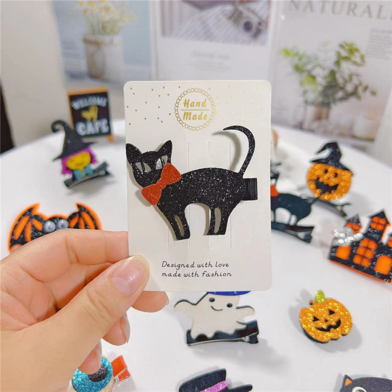 15g Weight Hair Clip Hair Accessories Type 1 Piece Quantity Street Occasion Halloween Festival Skull Pattern Women'S Gender Original Design, Punk Style Halloween Original Design Punk Skull Street Party Accessories Party Supplies 6