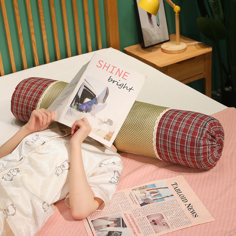 Hiedra columnar almohada larga almohada de verano para dormir en la cama de las niñas almohada de piernas