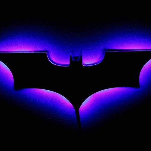 Transfronterizo dedicado 3D creativo Batman LED lámpara de noche lámpara de pared decoración del hogar lámpara de noche superhéroe atmósfera signo lámpara