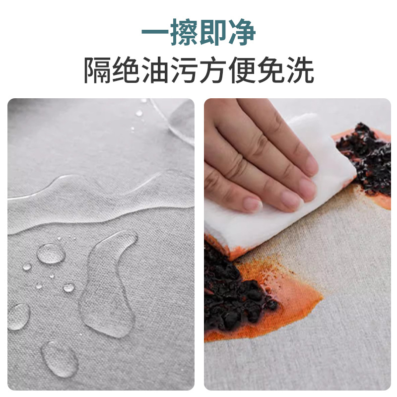 Mantel impermeable y a prueba de aceite para el hogar, mesa de centro de alta gama, mantel de color puro, mantel rectangular de encaje, resistente a las manchas y al desgaste