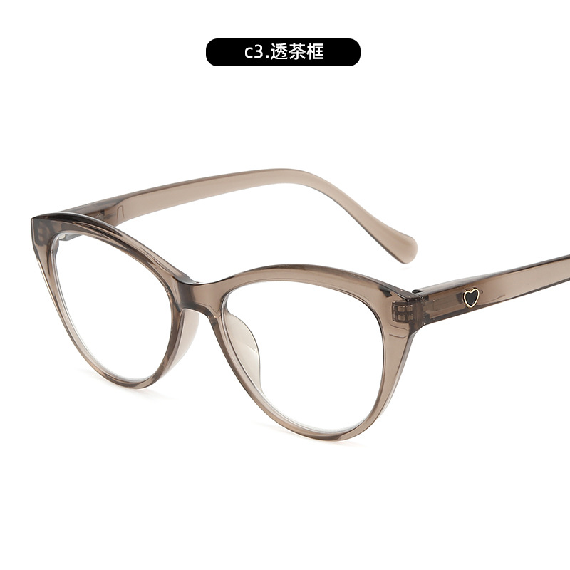Nuevas gafas de lectura anti-luz azul de moda, marco de ojo de gato para mujer, versión coreana, personalidad cómoda, espejo de mediana edad y ancianos, modelo de celebridad de Internet